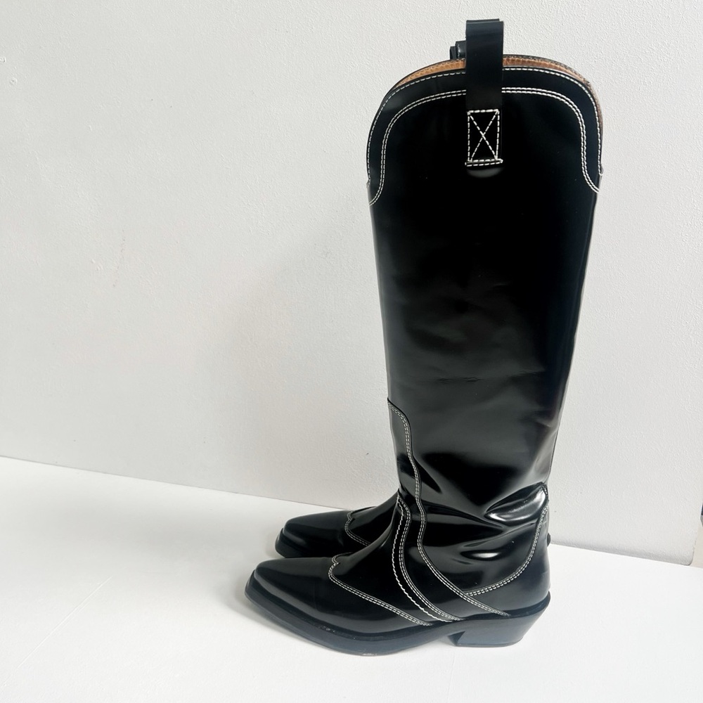 Ganni | Tall Western Boots - Picture 3 of 9